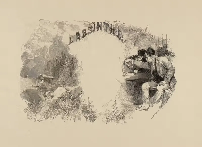 То, что мы пьем, абсент by Эдмон Мори, 1880 — digital art print download