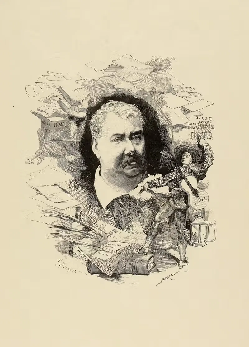De Villemessant by Edmond Morin, 1877 — digital art print download
