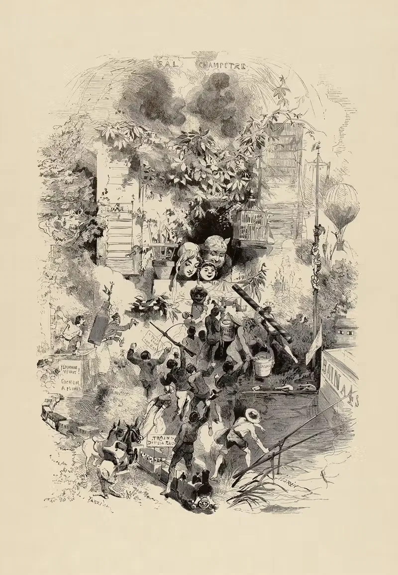 Летние игрушки парижан by Эдмон Мори, 1867 — digital art print download