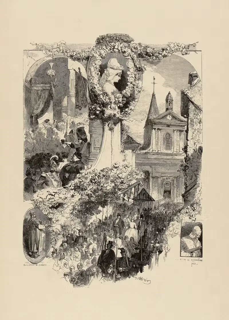 Розари из Нантерра by Эдмон Мори, 1858 — digital art print download
