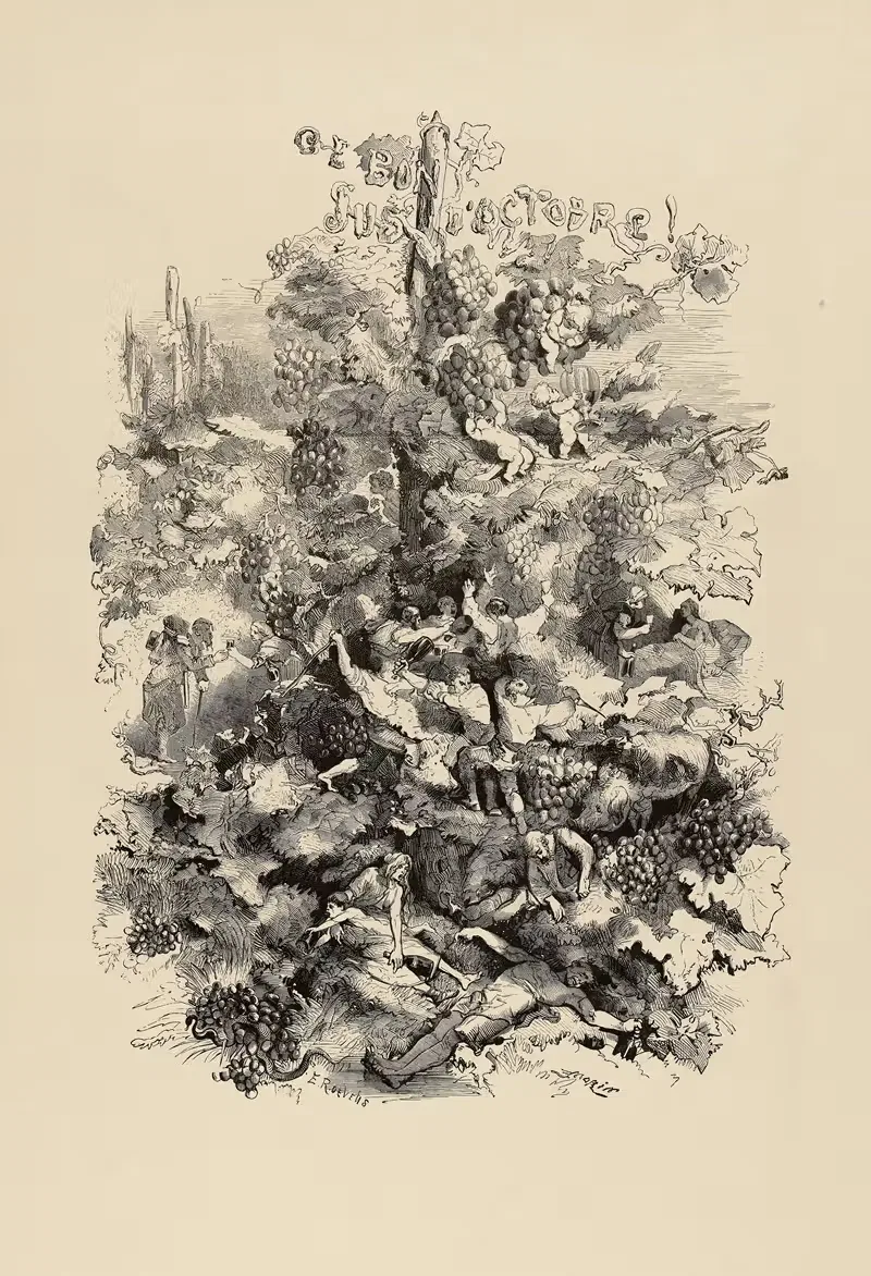 L'âme du vin by Edmond Morin, 1862 — digital art print download