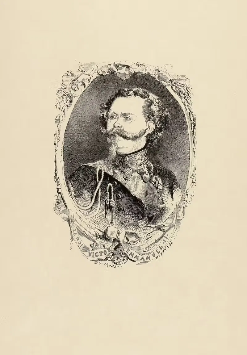Король Виктор-Эммануил II by Эдмон Мори, 1859 — digital art print download
