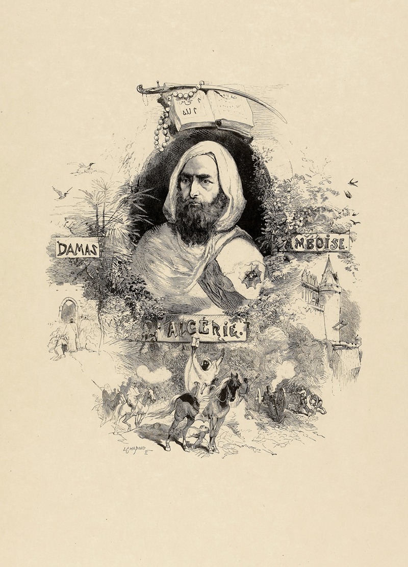 Эмир Абд-эль-Кадер by Эдмон Мори, 1879 — digital art print download