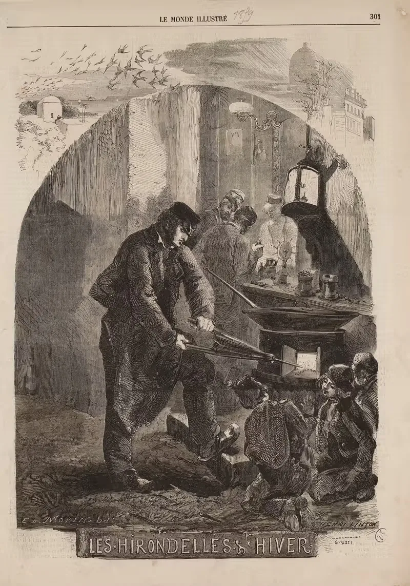 Зимние ласточки by Эдмон Мори, 1899 — digital art print download