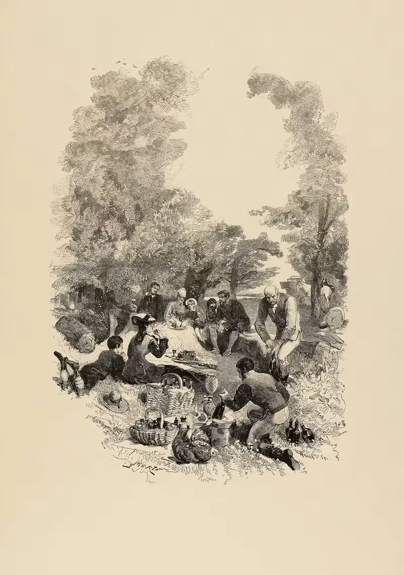 Гастрономические месяцы Август by Эдмон Мори, 1877 — digital art print download