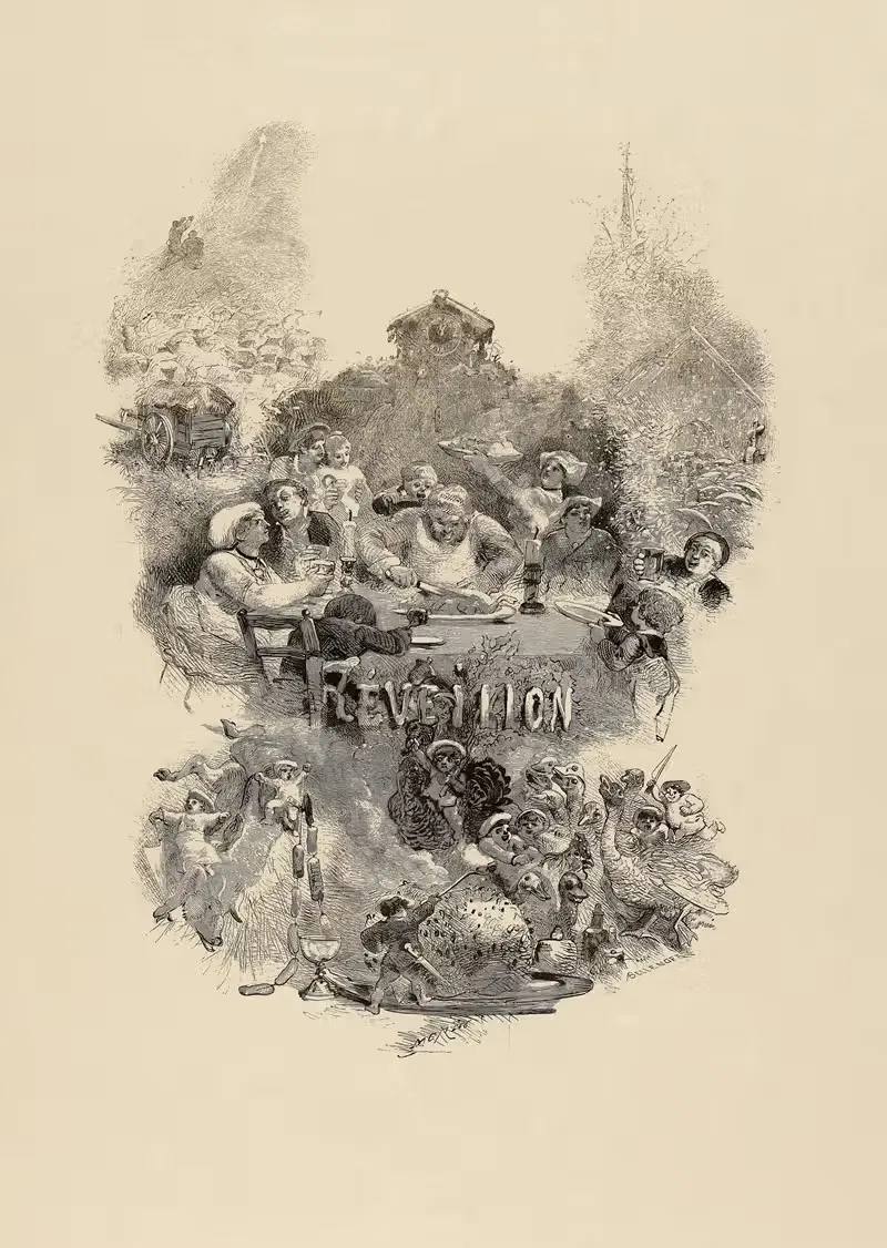 Les mois gastronomiques Décembre. Le réveillon — Edmond Morin