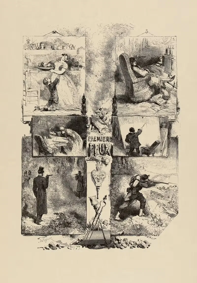 Первые огни by Эдмон Мори, 1861 — digital art print download