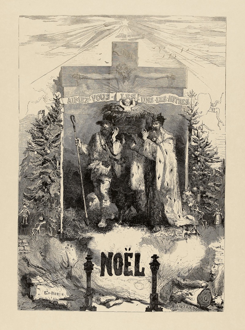 Рождество by Эдмон Мори, 1861 — digital art print download