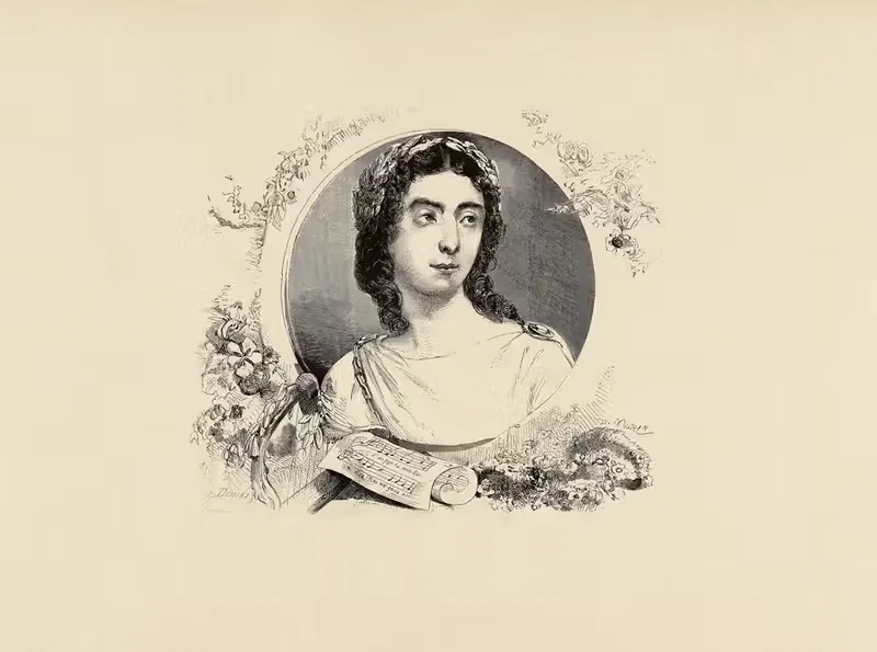 Полина Виардо by Эдмон Мори, 1859 — digital art print download