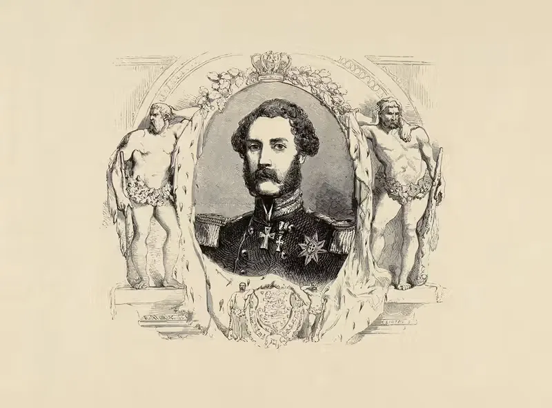 Принц Кристиан Датский by Эдмон Мори, 1858 — digital art print download