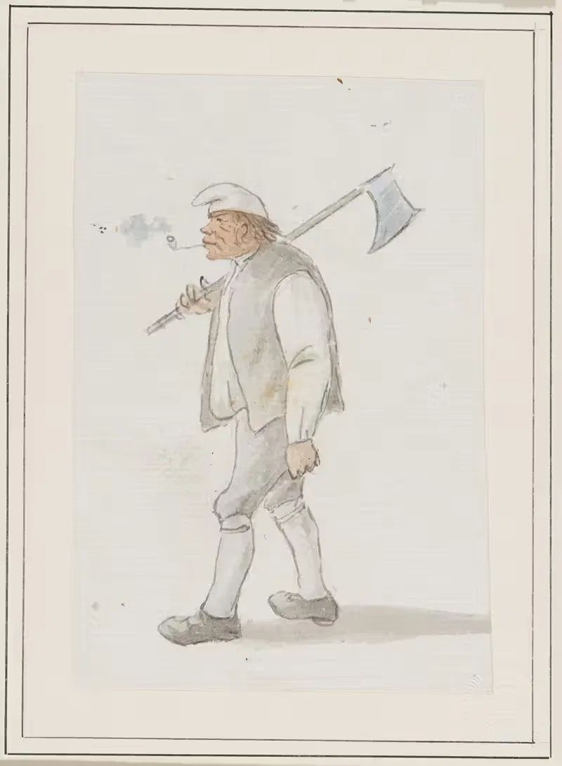 Ein Geselle des Bads Blumenstein by Emanuel Jenner, 1804 — digital art print download