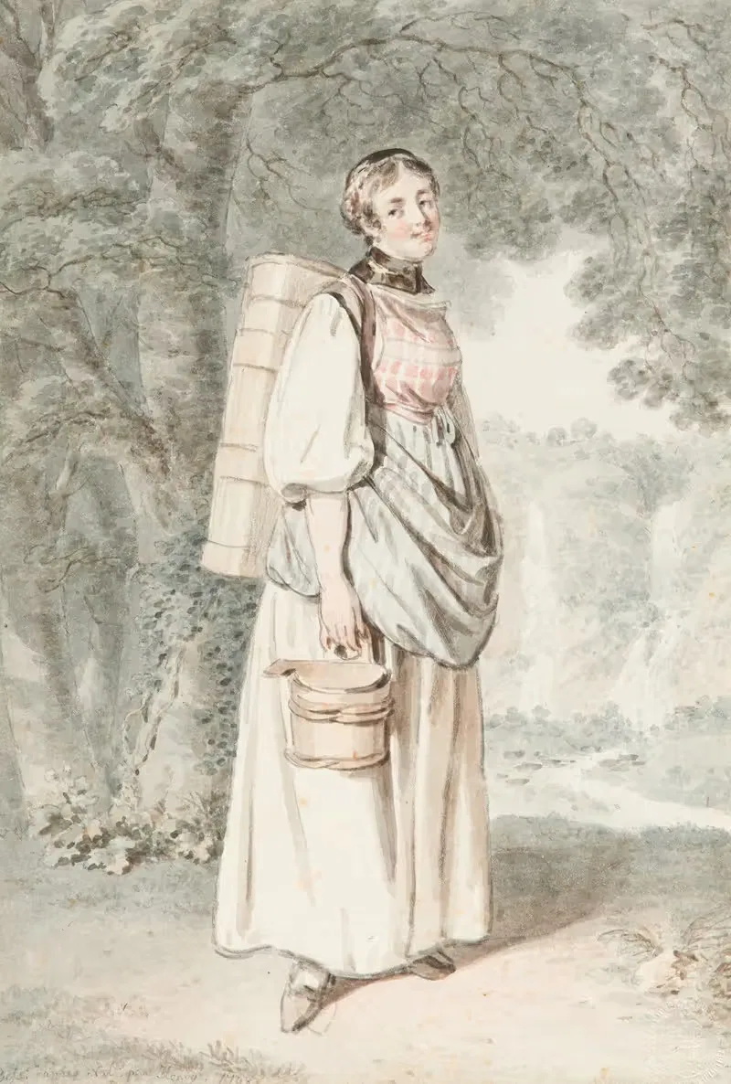 Bäuerin von Oberhasli by Franz Niklaus König, 1798 — digital art print download