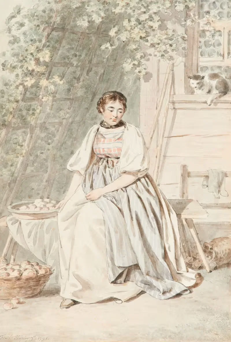 Крестьянка из Оберхасли by Франц Никлаус Кёниг, 1798 — digital art print download
