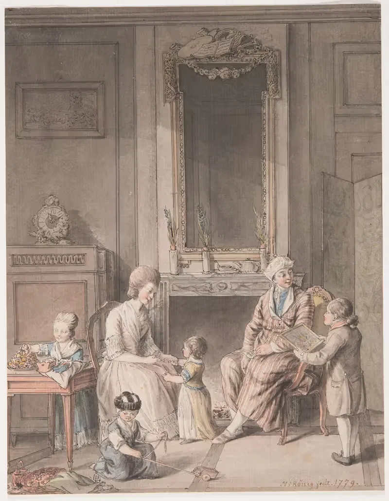 Erste Composition, ein Neüjahrgeschenk an die Eltern by Franz Niklaus König, 1779 — digital art print download