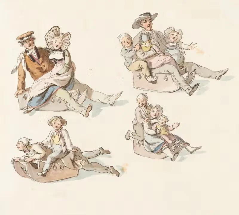 Группы тянущих by Франц Никлаус Кёниг, 1826 — digital art print download
