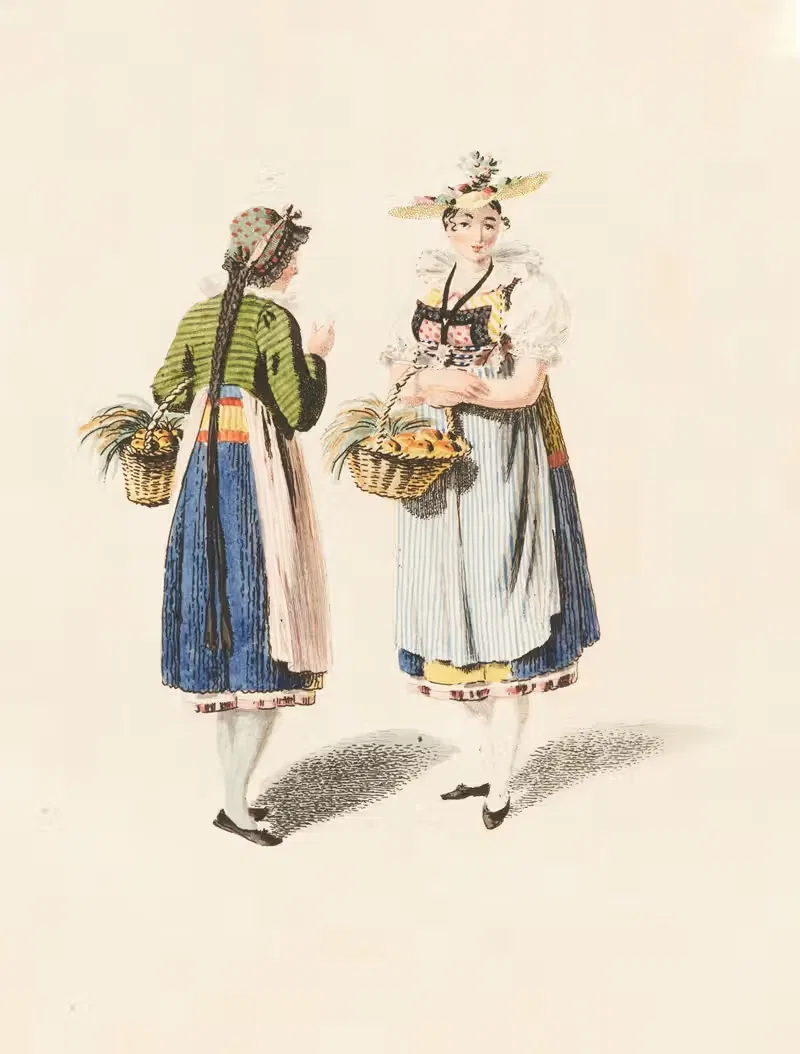 Люцерн. Костюм элегантов by Франц Никлаус Кёниг, 1809 — digital art print download