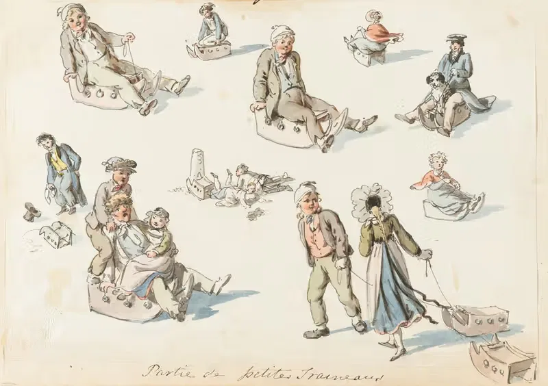 Partie de petites Traineaus — Franz Niklaus König