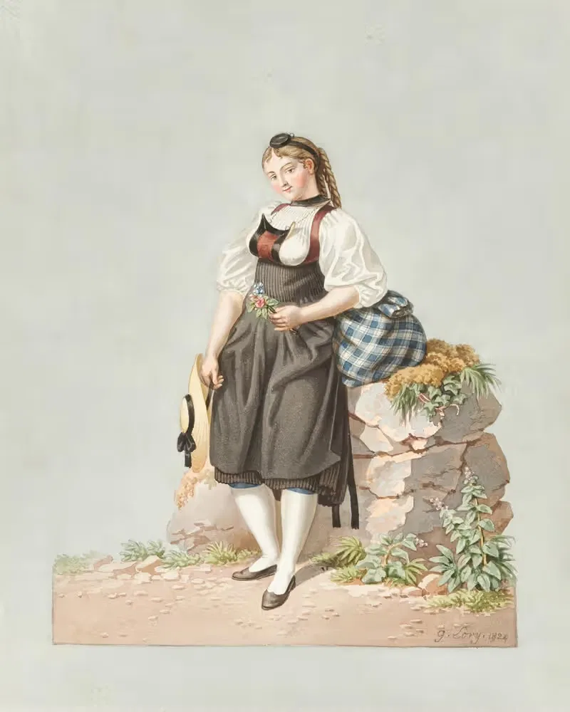 Крестьянин из Гуггисберга by Габриэль Лори старший, 1824 — digital art print download
