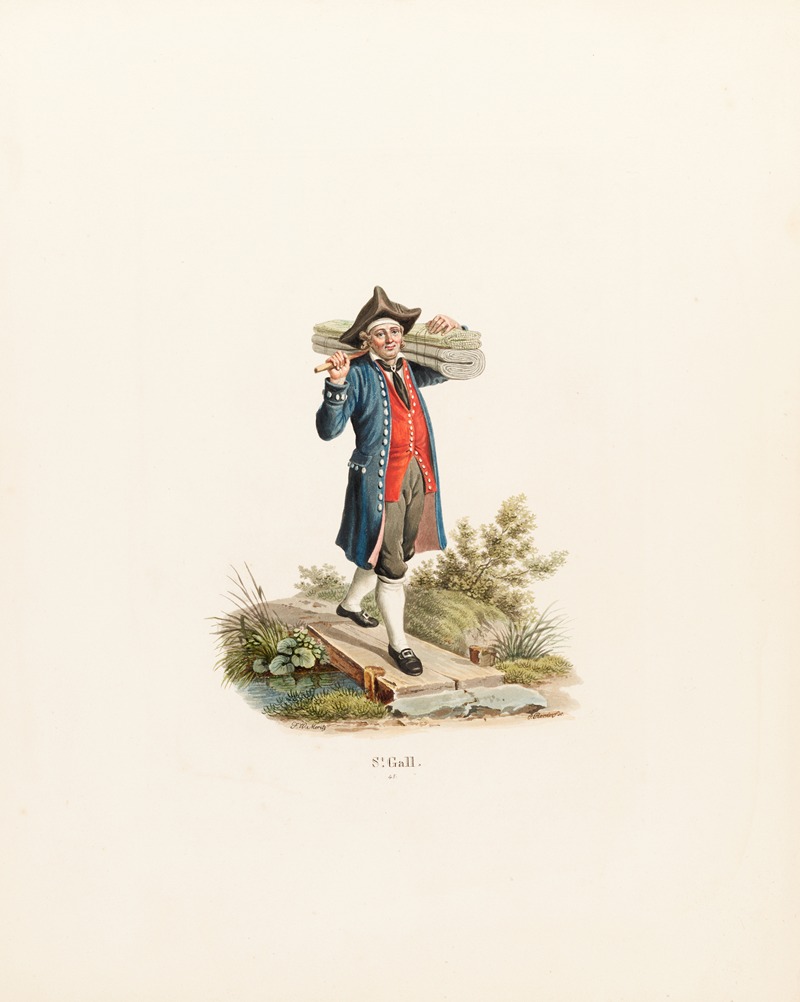 Санкт-Галлен by Габриэль Лори младший, 1824 — digital art print download