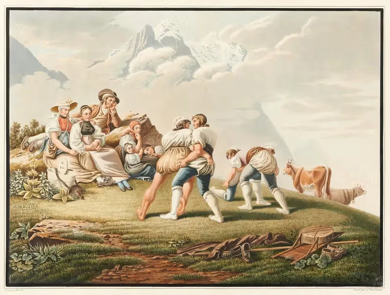 Les lutteurs de l'Oberland Bernois — Gabriel Lory the Younger