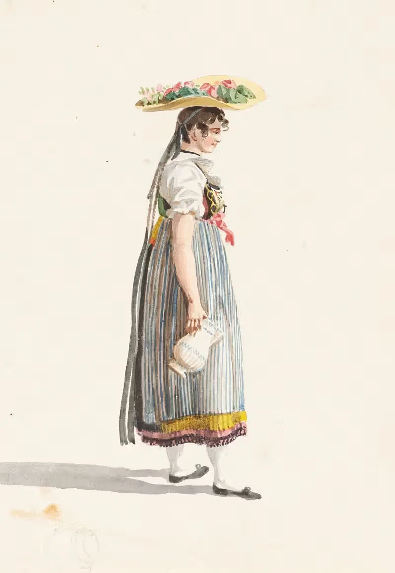 Paysanne du Canton de Zoug — Gabriel Lory the Younger