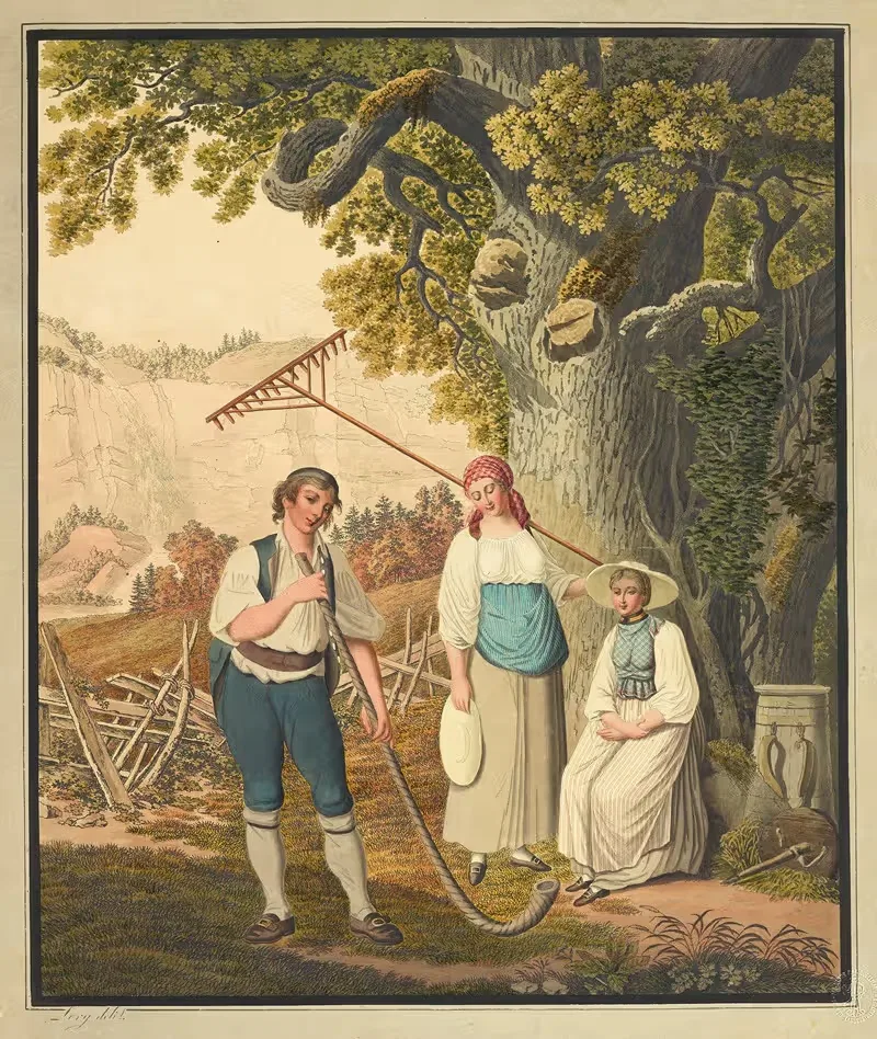 Soirée champêtre dans l'Oberhasli Canton de Berne — Gabriel Lory the Younger