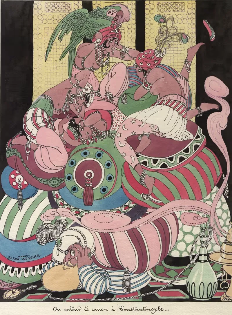 Мы слышим пушку в Константинополе by Герда Вегенер, 1915 — digital art print download