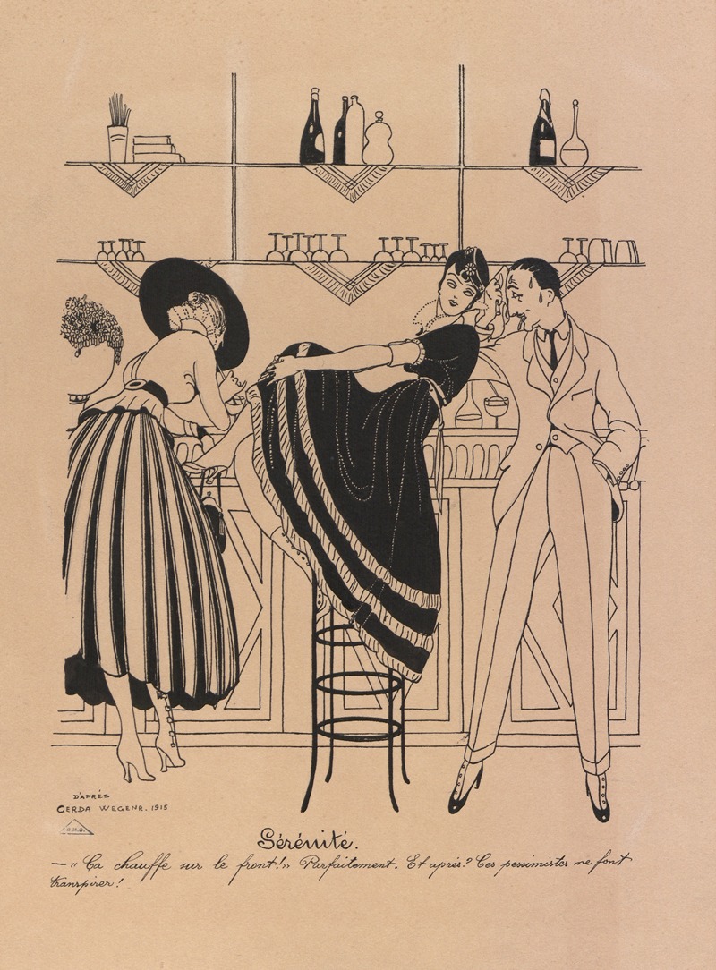 Безмятежность by Герда Вегенер, 1915 — digital art print download