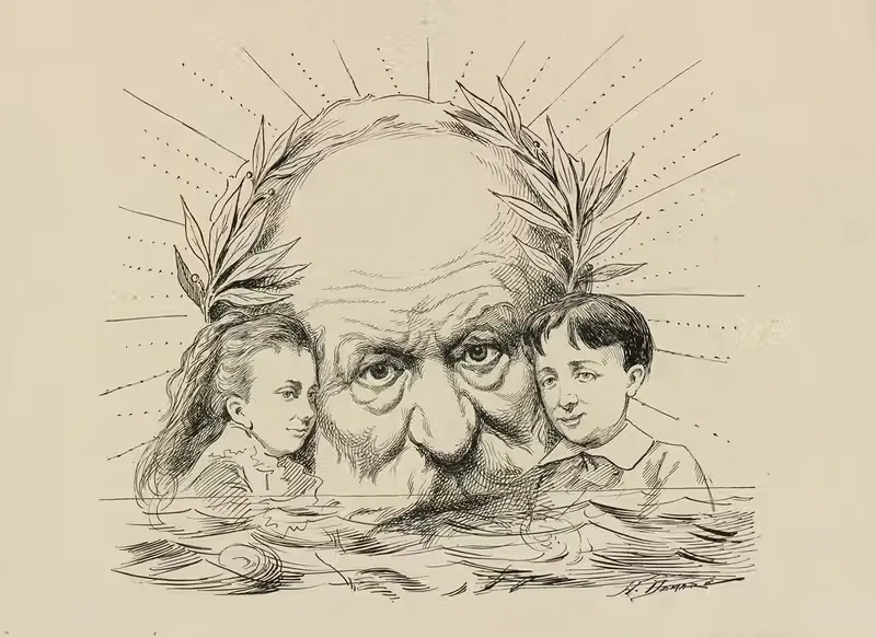 Victor, Jeanne et Georges Hugo — Henri Demare