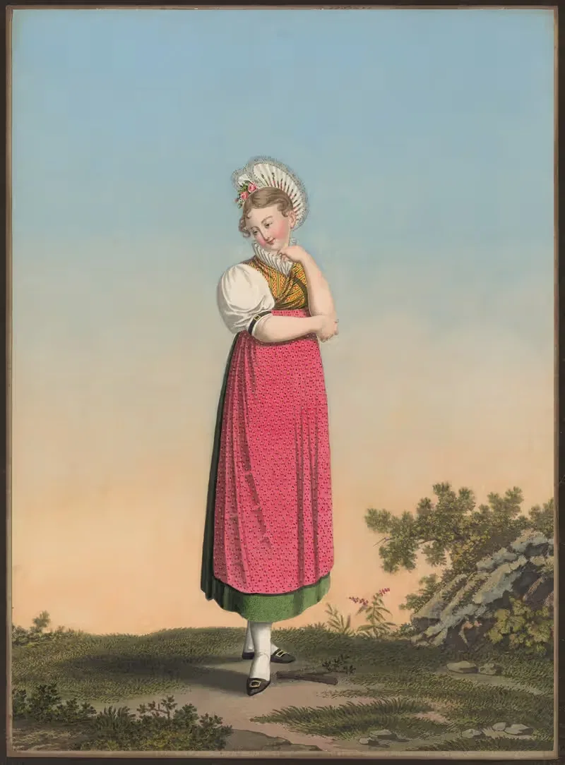 Anne auf der Mauer, Du Bourg de Schwitz même — Jean Emmanuel Locher