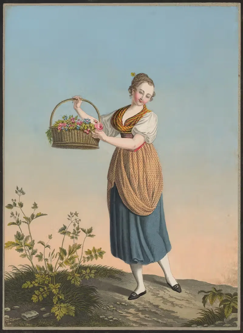 Мари Глоккер, из Альтдорфа by Жан Эммануэль Лоше, 1825-1830 — digital art print download