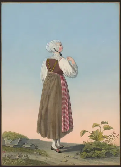 Анна Уолтер, От Кнонау до кантона Цюрих by Жан Эммануэль Лоше, 1825-1830 — digital art print download