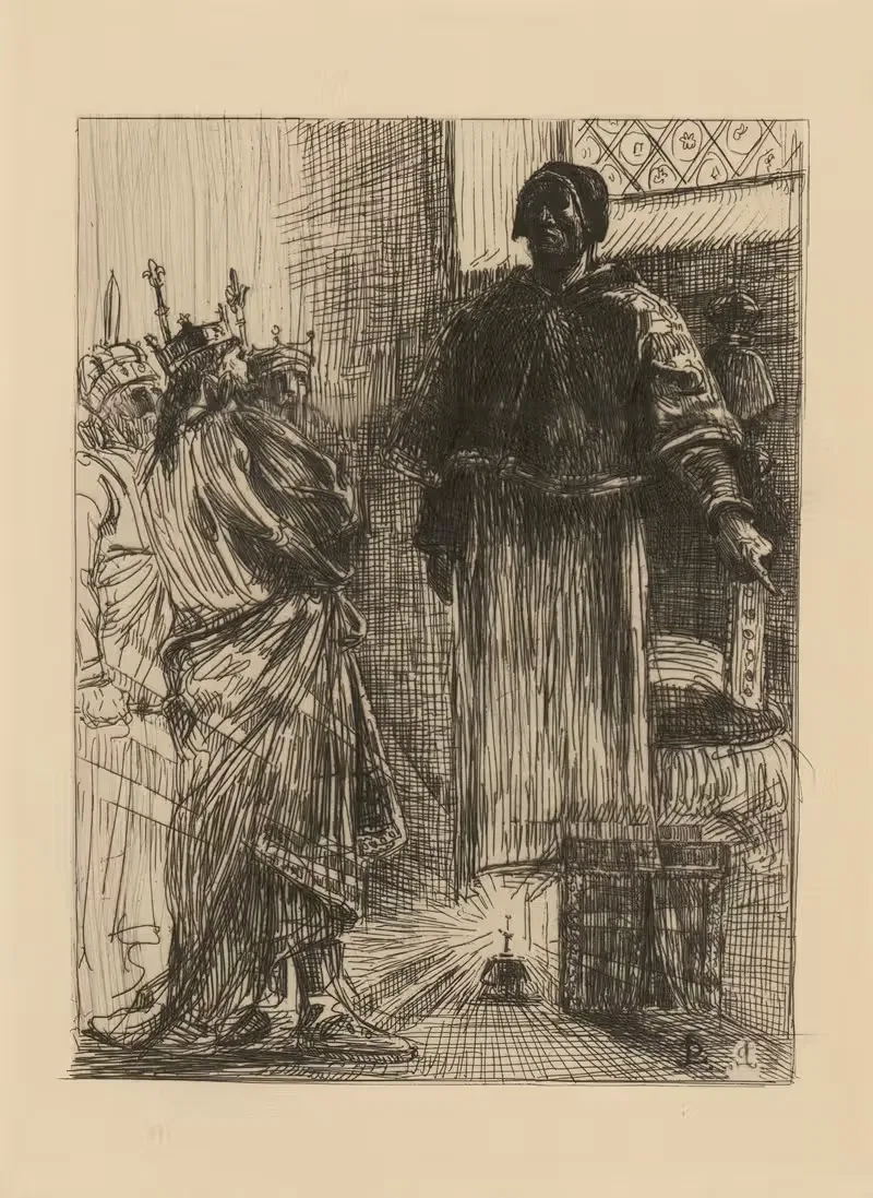 Le Pape Pl.03 by Jean-Paul Laurens, 1885 — digital art print download