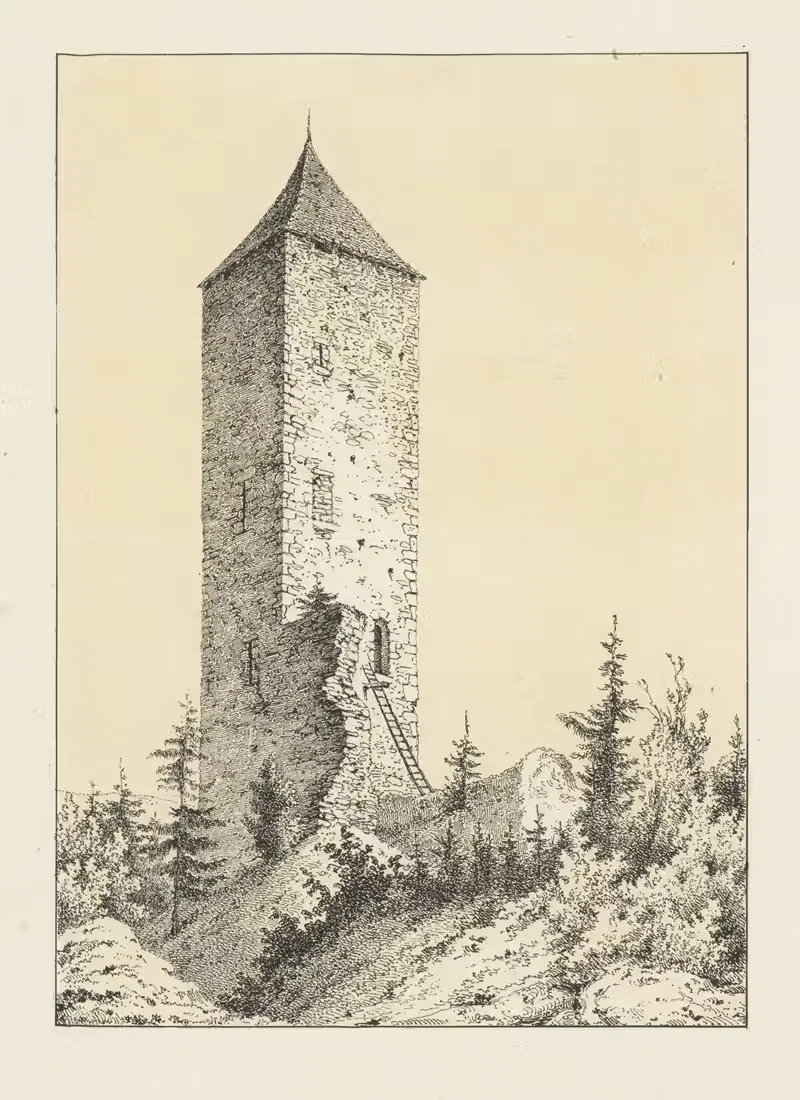 Башня Мольера by Иоганн Фридрих Вагнер, 1840-1844 — digital art print download