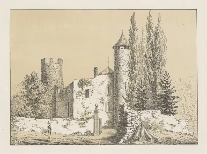 Башня Пейльз by Иоганн Фридрих Вагнер, 1840-1844 — digital art print download