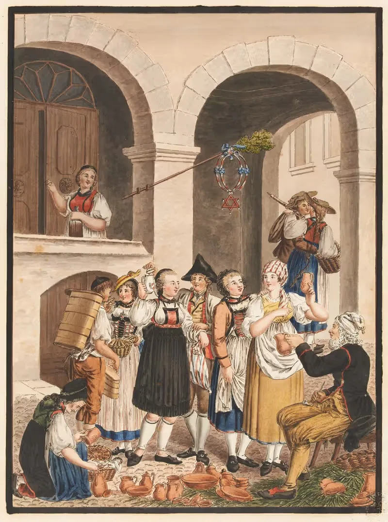 Bern, Kanton, Sammelbatt, Trachten Mittelland — Johann Heinrich Bleuler
