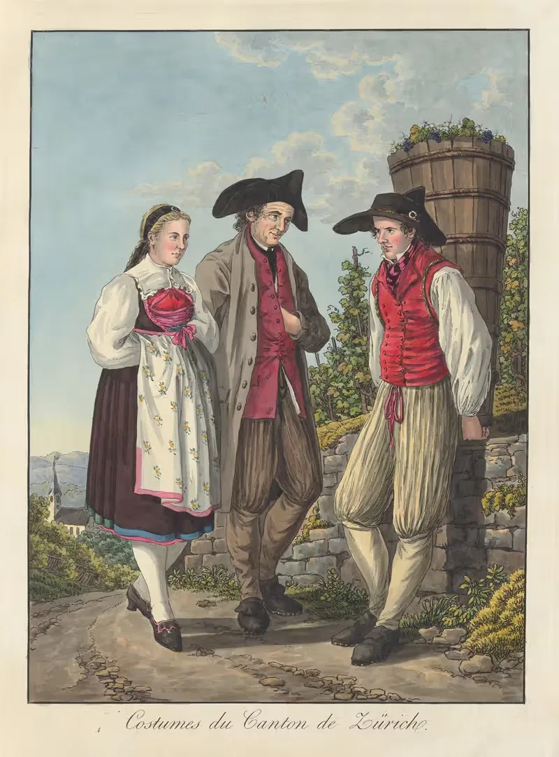 Costumes du Canton de Zürich — Joseph Reinhart