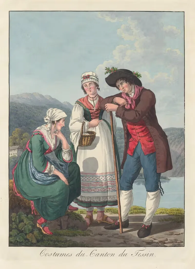 Costumes du Canton du Tessin — Joseph Reinhart