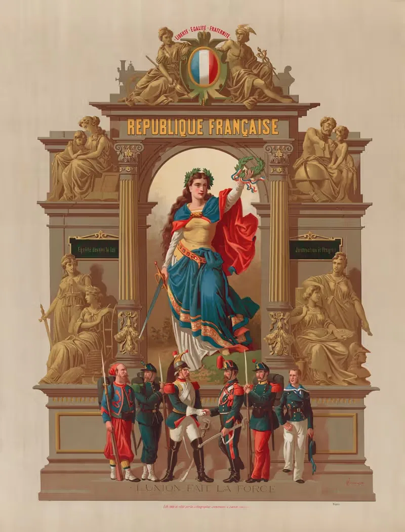 Союз делает силу by Л. Конрад, 1856 — digital art print download