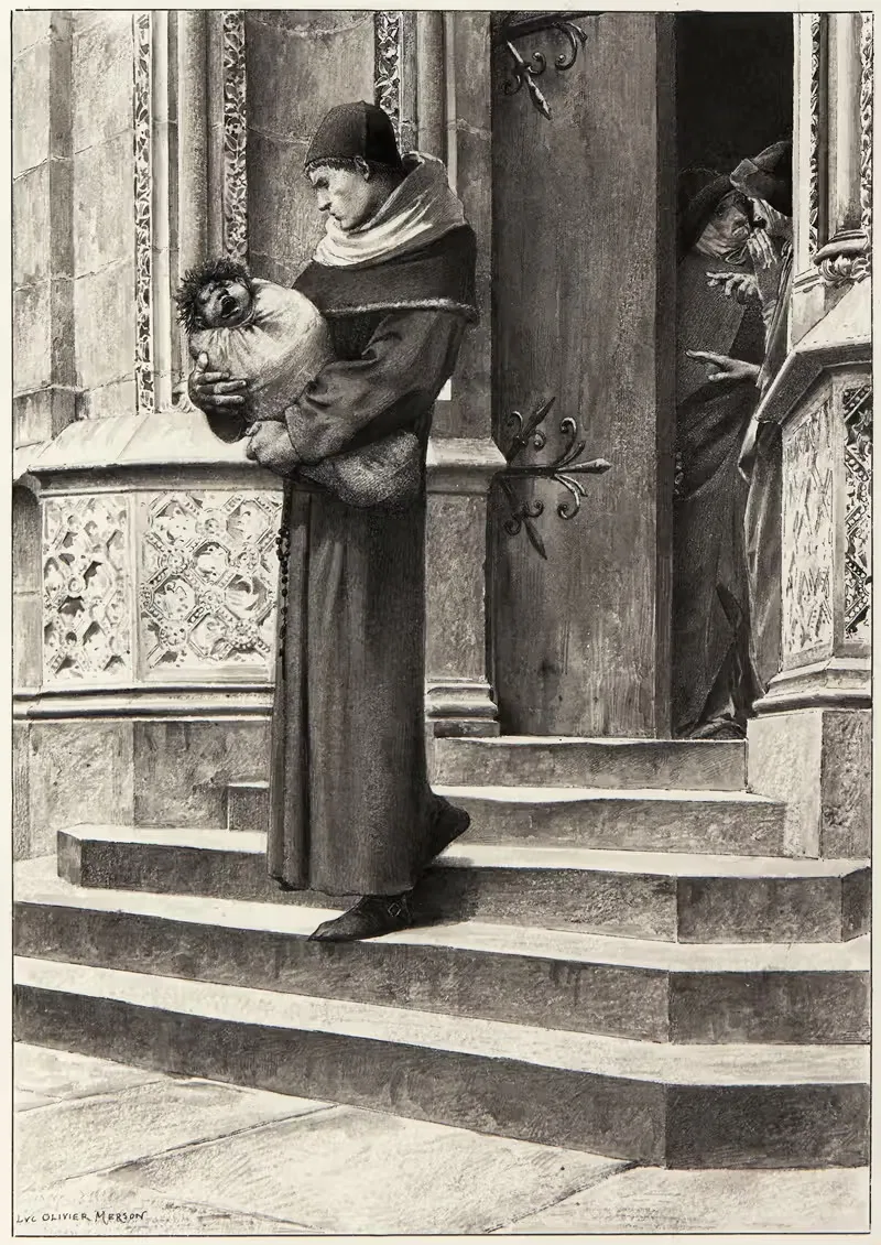 Добрые души by Люк-Оливье Мерсон, 1889 — digital art print download