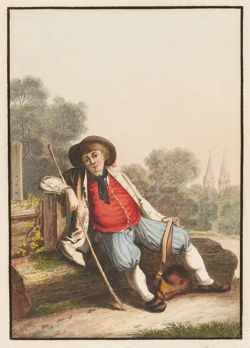 Крестьянин из кантона Базель Создание by Марквард Вохер, 1782 — digital art print download