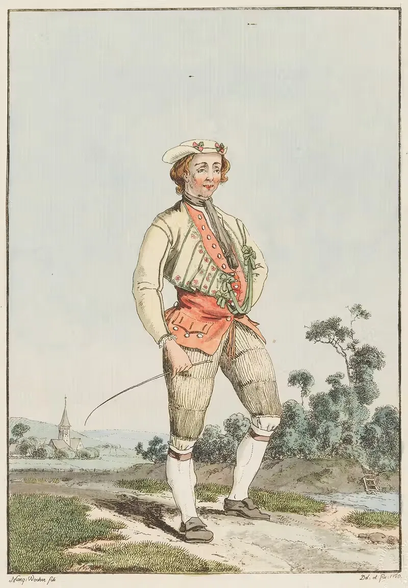 Крестьянин из кантона Люцерн by Марквард Вохер, 1780 — digital art print download
