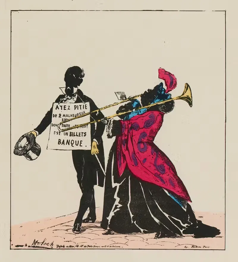 О кризисе денежной системы by Молох (Альфонс Гектор Колом), 1871 — digital art print download
