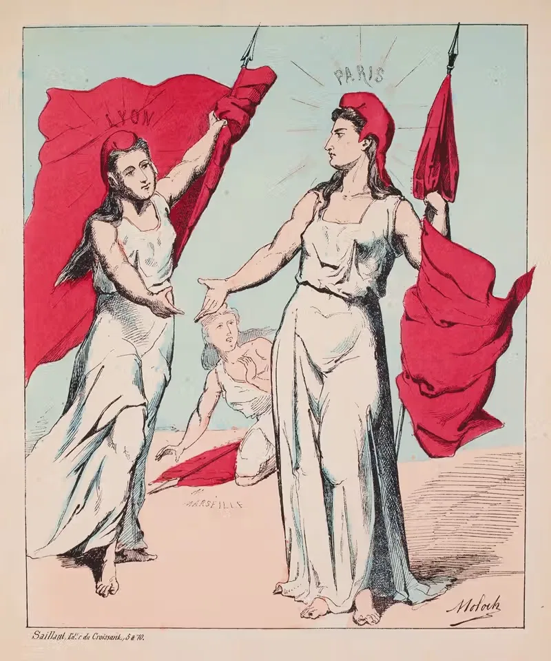 Actualités. 8 Lyon Paris Marseille — Moloch (Alphonse Hector Colomb)