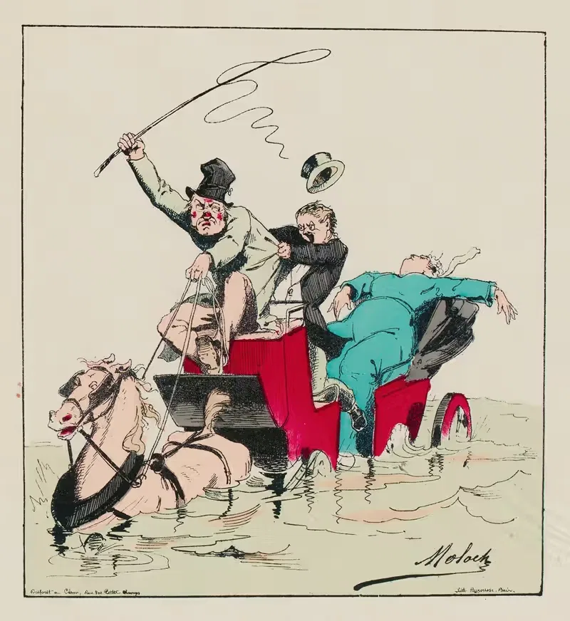 Ah Pignouf, tu m’as forcé de te conduire malgré moi. — Moloch (Alphonse Hector Colomb)