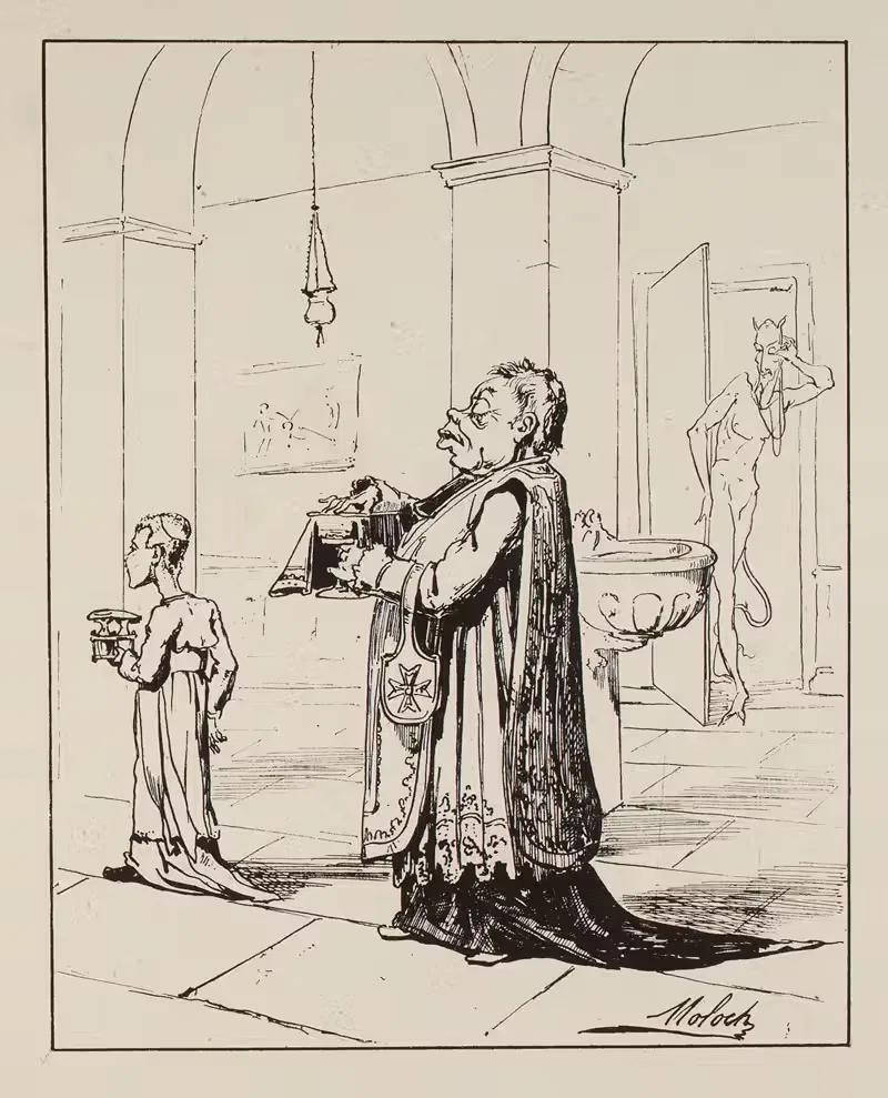La sainte messe. L'entrée en scène — Moloch (Alphonse Hector Colomb)