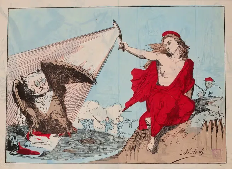 Les circulaires de Mr. Thiers. Pouah — Moloch (Alphonse Hector Colomb)