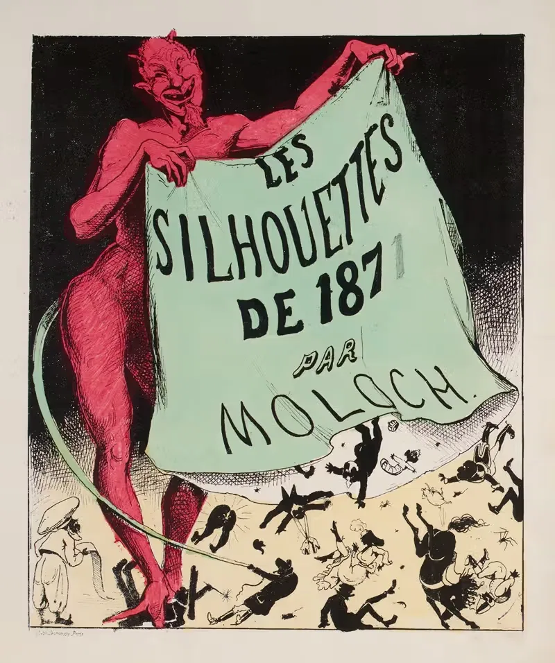Силуэты 1871 года от Молоха, обложка — Молох (Альфонс Гектор Колом)