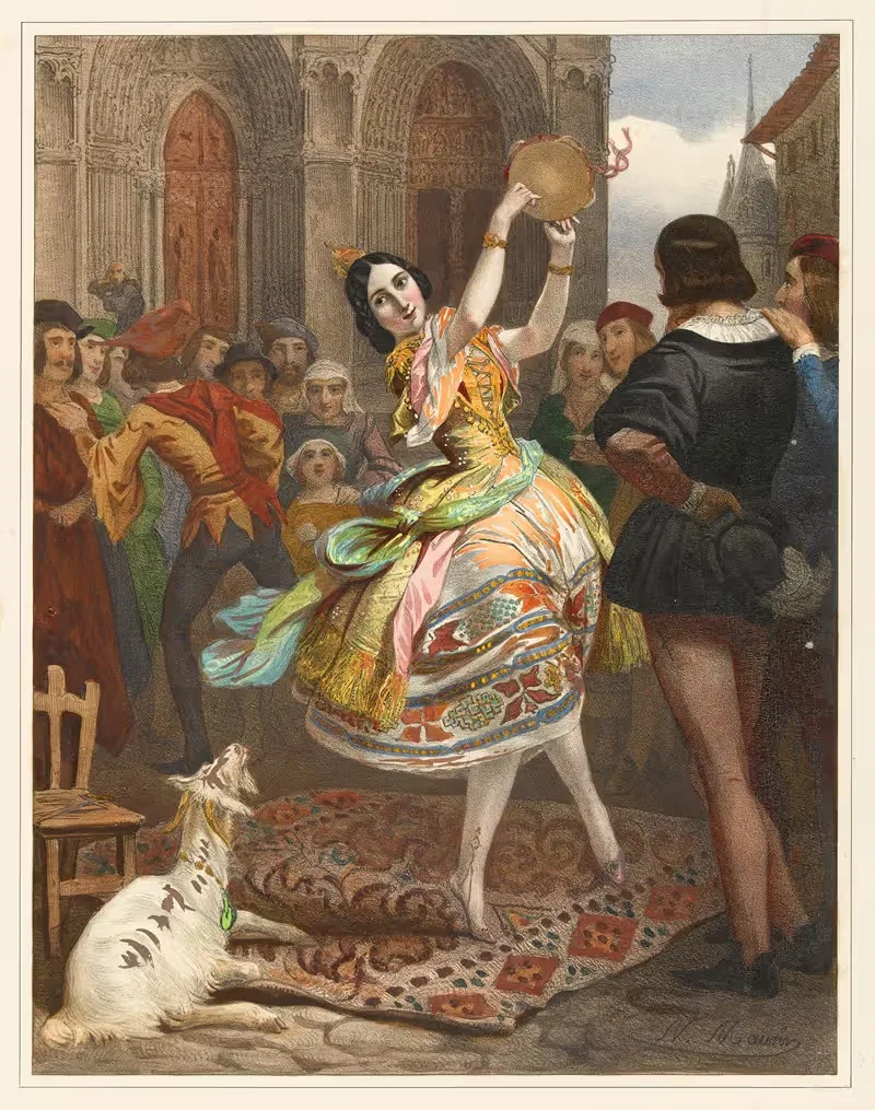 Place Notre-Dame by Nicolas Eustache Maurin, 1834 — digital art print download
