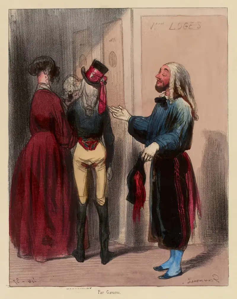 Ах, как он красив by Поль Гаварни, 1840 — digital art print download